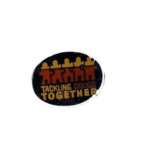 VTG‎ Tackling Drugs Together (War on Drugs) Enamel Lapel Pin Anti-Drug